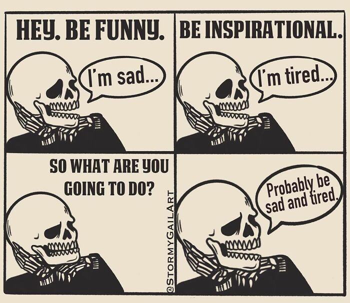 35 Honest Skeleton Comics About Loss, Mental Health, And Therapy By ‘Stormy Gail’