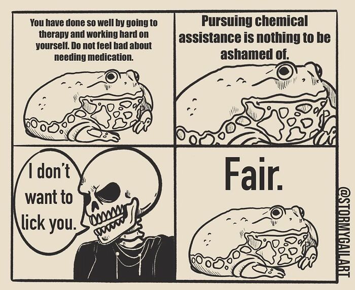 35 Honest Skeleton Comics About Loss, Mental Health, And Therapy By ‘Stormy Gail’