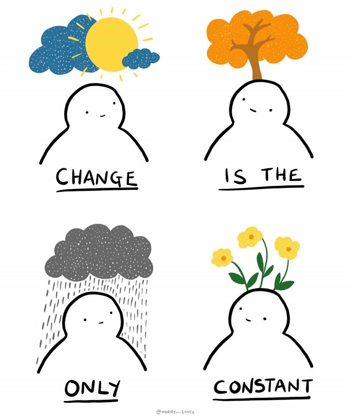 26 Minimalistic Illustrations That Tackle Mental Health By “Worry Lines”