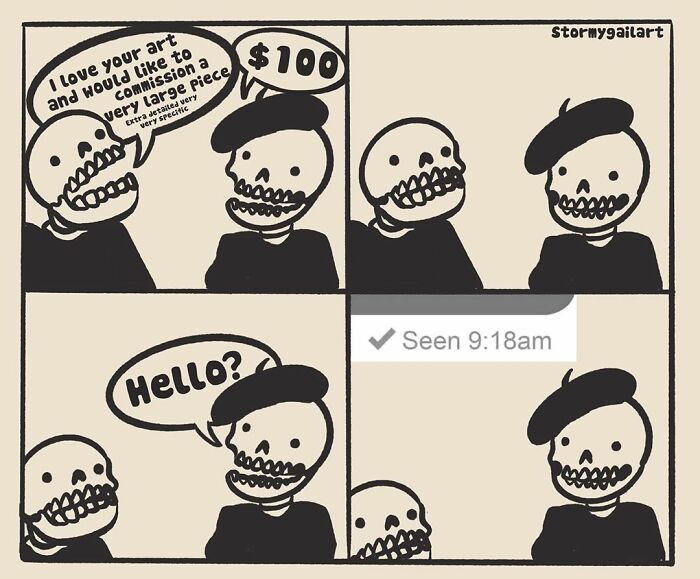 35 Honest Skeleton Comics About Loss, Mental Health, And Therapy By ‘Stormy Gail’
