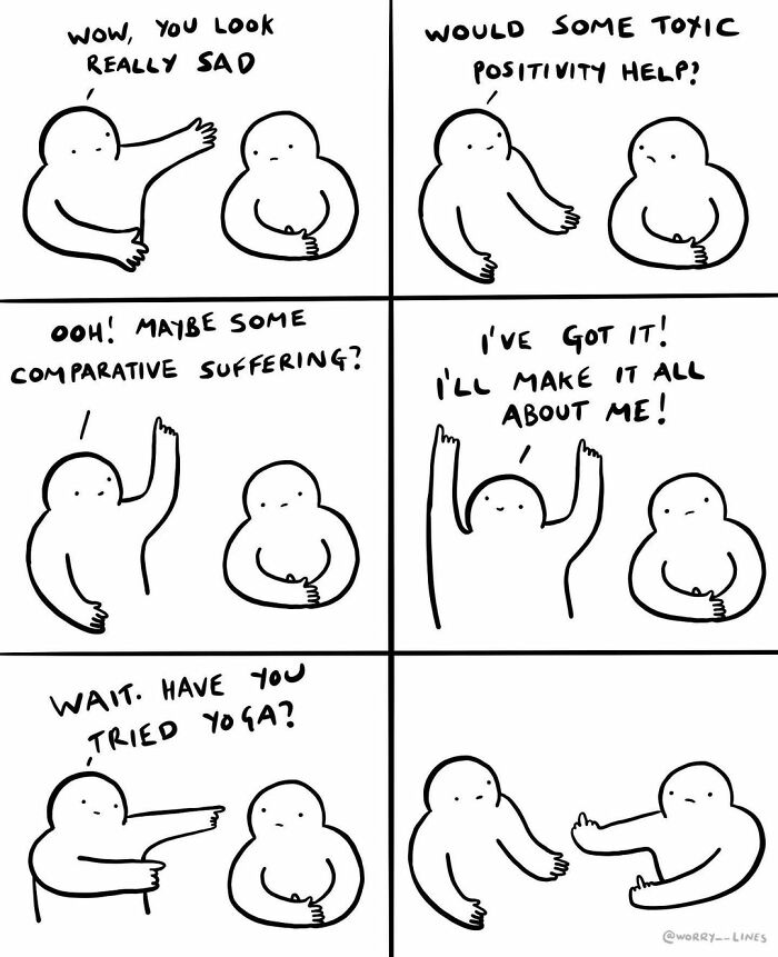 26 Minimalistic Illustrations That Tackle Mental Health By “Worry Lines”