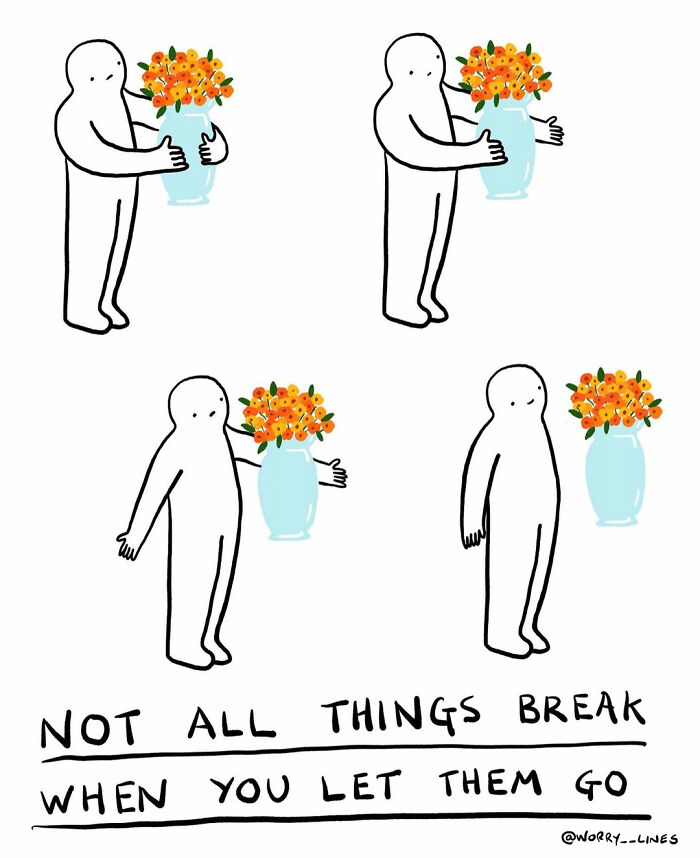 26 Minimalistic Illustrations That Tackle Mental Health By “Worry Lines”