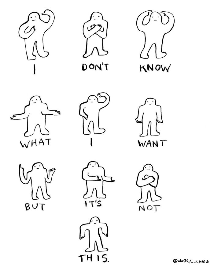 26 Minimalistic Illustrations That Tackle Mental Health By “Worry Lines”