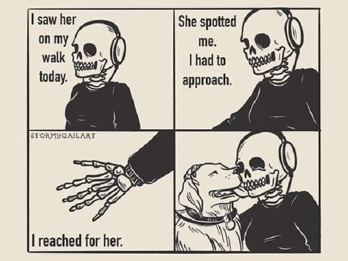 35 Honest Skeleton Comics About Loss, Mental Health, And Therapy By ‘Stormy Gail’