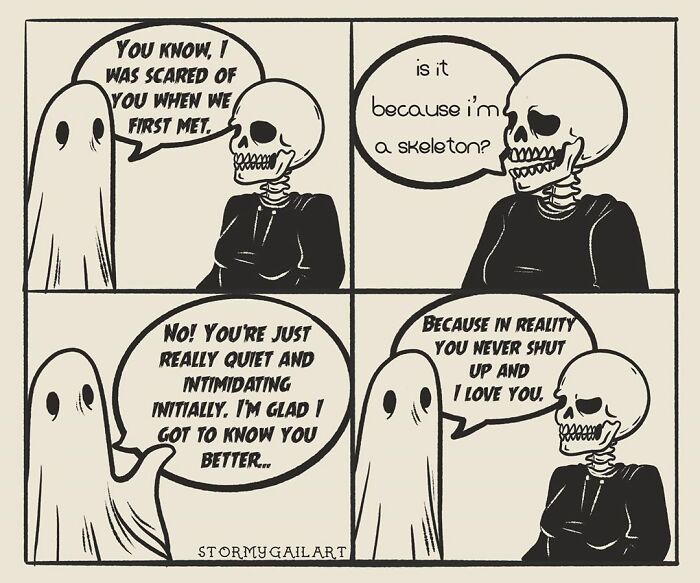 35 Honest Skeleton Comics About Loss, Mental Health, And Therapy By ‘Stormy Gail’