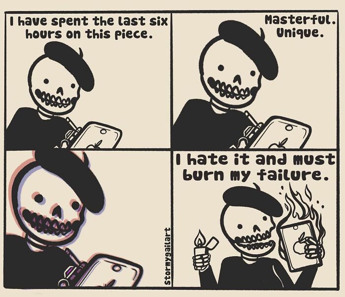 35 Honest Skeleton Comics About Loss, Mental Health, And Therapy By ‘Stormy Gail’