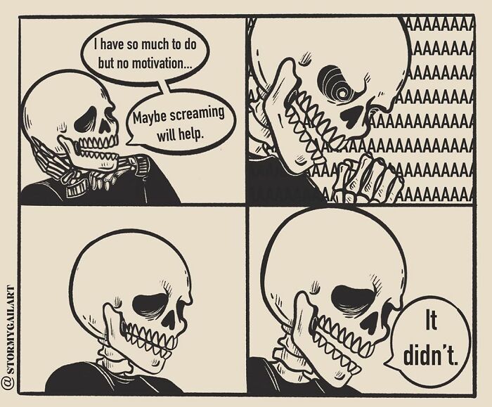 35 Honest Skeleton Comics About Loss, Mental Health, And Therapy By ‘Stormy Gail’