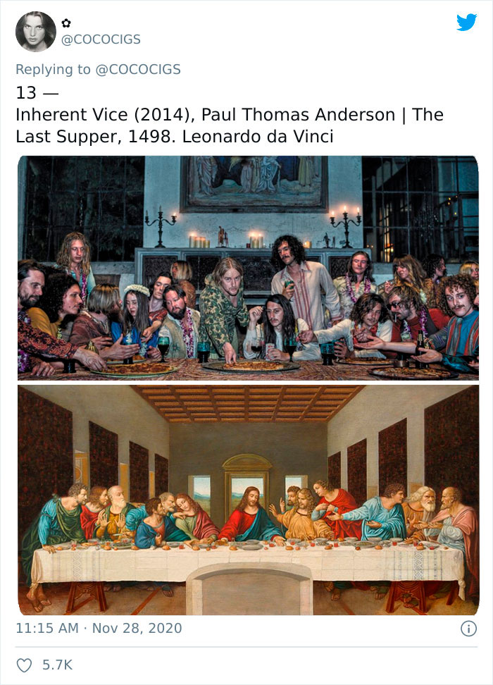 People Believe They’ve Noticed Art References In Popular Movies, Share 19 Side-By-Side Pics On Twitter