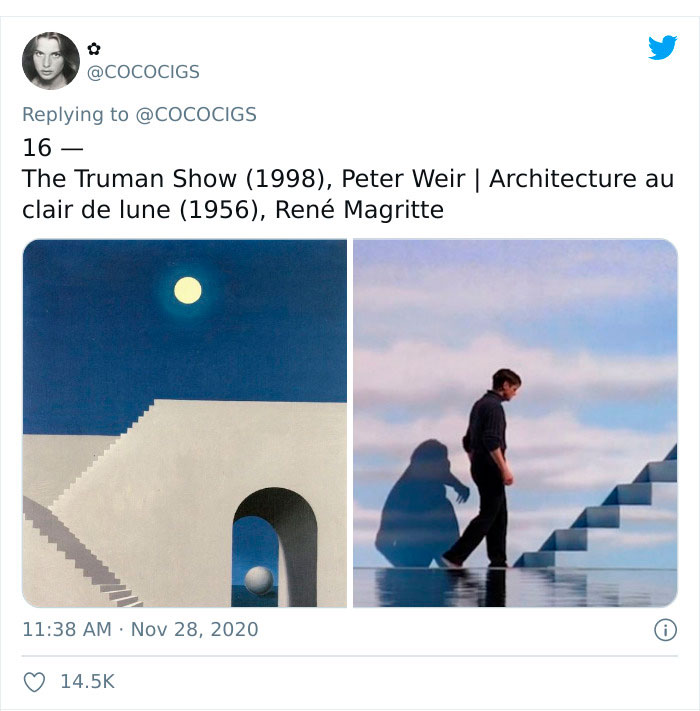 People Believe They’ve Noticed Art References In Popular Movies, Share 19 Side-By-Side Pics On Twitter