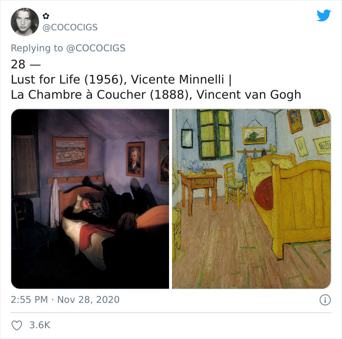 People Believe They’ve Noticed Art References In Popular Movies, Share 19 Side-By-Side Pics On Twitter