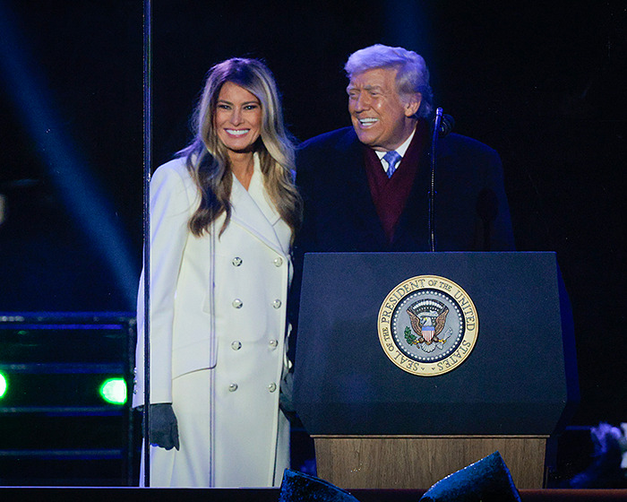 “Maybe She Knows Something We Don’t”: Melania’s Behavior At Tree Lighting Sparks Conspiracy Theories